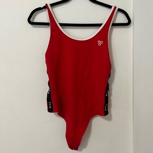 Aritzia TNA red bodysuit size medium
